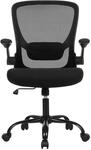 SONGMICS B&uuml;rostuhl, ergonomisches Design, Drehstuhl OBNB3537BK