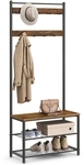 VASAGLE Industriestil Garderobe & Schuhablage HSR41BX