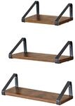 VASAGLE Industrie-Look Wandregale 3er Set LWS33BX
