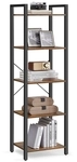 VASAGLE B&uuml;cherregal mit 5 Regalebenen LLS100B01