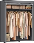 SONGMICS Stoffschrank mit Kleiderstangen RYG02GY
