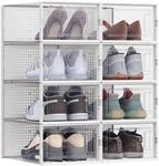 SONGMICS Faltbare Schuhboxen 8er Set LSP08SWT