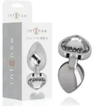 INTENSE - White Heart Analplug aus Aluminium, Gr&ouml;&szlig;e S