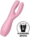SATISFYER - THREESOME 3 VIBRATOR MINT - Rosa