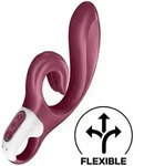 SATISFYER - Love Me Rabbit Vibration - Weinrot