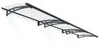 Palram-Canopia T&uuml;r Vordach AQUILA 4500 LxTxH 453x91x17cm 4mm Acryl grau/klar