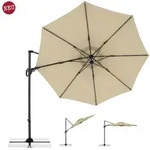 Doppler Multifunktionaler Pendelschirm LIFE 310cm Side Sand inkl.St&auml;nder