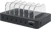 Manhattan 102254, Manhattan Ladestation, 6x USB-A Ports, Outputs: 6x 2.4A, Smart IC,