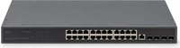 DIGITUS DN-80223, DIGITUS Switch 19" 24-Port +4x SFP+Gigabit managed schwarz