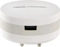 RealPower 145536, RealPower Powerbank PBC-1800 wei&szlig; 1.800mAh