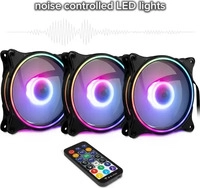 Inter-Tech 88885541, Inter-Tech Argus RGB-FAN SET RS-08 - Geh&auml;usel&uuml;fter - 120