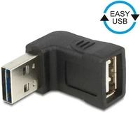 Delock 65521, Delock USB-Adapter - USB (W) bis USB (M) - 90&deg; Stecker