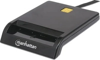 Manhattan 102049, Manhattan USB 2.0 Smartcard-Leseger&auml;t, USB-A-Stecker,