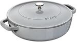 Staub Braisers Br&auml;ter mit Chistera Drop-Structure 28 cm, rund, Graphit-Grau,