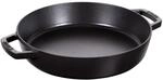 Staub Pans Bratpfanne mit 2 Griffen 26 cm, rund, Schwarz, Gusseisen