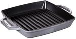 Staub Grill Pans Grillpfanne quad. 23 cm grafitgrau 23 cm, quadratisch, Graphit-Grau,
