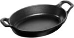 Staub Specialities Ofenform 28 cm, oval, Schwarz, Gusseisen