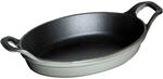 Staub Specialities Ofenform 15 cm, oval, Graphit-Grau, Gusseisen