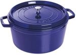 Staub La Cocotte Cocotte 30 cm, rund, Dunkelblau, Gusseisen