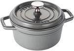 Staub La Cocotte Cocotte 16 cm, rund, Graphit-Grau, Gusseisen