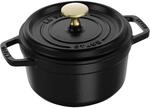 Staub La Cocotte Cocotte 16 cm, rund, Schwarz, Gusseisen