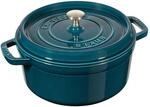 Staub La Cocotte Cocotte 24 cm, rund, La-Mer, Gusseisen