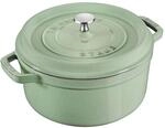Staub La Cocotte Cocotte 28 cm, rund, Salbeigr&uuml;n, Gusseisen