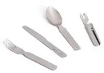 Outdoor Essbesteck Edelstahl 4-teilig