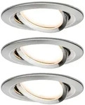 Paulmann Einbauleuchten Set Nova Coin 3-Stufen-dimmbar rund schwenkbar LED 3x6,5W