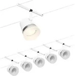 CorDuo Seilsystem Cone Basisset GU5,3 max. 5x10W 230/12V Wei&szlig; matt, Chrom