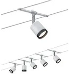 Paulmann Wire System TubeLED 5x4W Wei&szlig;/Schwarz Chrom 230/12V Kunststoff