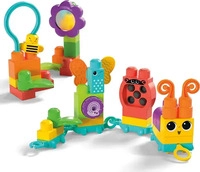 Mega Bloks HKN44-UNIT, Mega Bloks Orgua Train Gelb Kinder