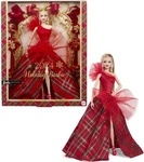 Barbie 446HRM61-UNIT, Barbie Signature Holiday Blonde Doll Rot Kinder