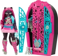 Monster High JBG82-UNIT, Monster High Skulltimate Secrets 6 Catty Noir With Wardrobe