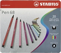 Stabilo 6820-6, Stabilo Pen 68 Arty Marker Pen 20 Units Mehrfarbig Kinder