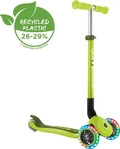 Globber 43211, Globber Primo Foldable Lights Scooter Silber Kinder Green