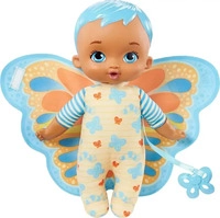 My Garden Baby HBH38-UNIT, My Garden Baby Wrap And Cuddle Blue Doll Toy With