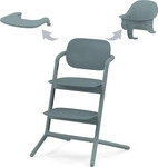 Cybex 521003167, Cybex Lemo2 3 In 1 Set Home Highchair Silber Kinder Stone Blue