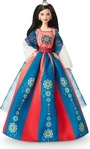 Barbie HJX35-UNIT, Barbie Signature New Year Lunar Doll Blau Kinder