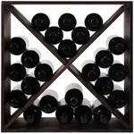 Vinikea Gavi - 24 Flaschen - Dunkel lackiert Kiefernholz