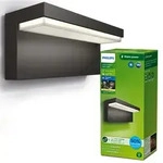 Garten LED-Wandleuchte BUSTAN 3.8W 2700K warm IP44 Anthrazit Ultra Efficient PHILIPS