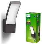 Garten LED-Wandleuchte SPLAY 3.8W 2700K Warmwei&szlig; IP44 Anthrazit PHILIPS