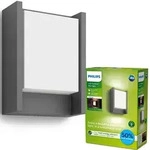 Garten LED Wandleuchte ARBOUR 3.8W 2700K Warmwei&szlig; IP44 Anthrazit PHILIPS