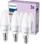 3x LED-Kerze B35 E14 4,9 W = 40 W 470 lm 2700 K Warmwei&szlig; EC Multipack Philips