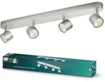 LED STAR Deckenleuchte 4x 4.5W 2700K Dimmbarer Reflektor Bewegliche Leuchte Aluminium