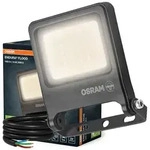 LED-Flutlicht Au&szlig;enfluter LED-Lampe 10W 1000lm 3000K Warmwei&szlig; Grau IP65 ENDURA