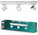 LED STAR Deckenleuchte 3x 4.5W 2700K Dimmbarer Reflektor Leuchte Beweglich Wei&szlig;