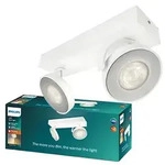 LED-Deckenleuchte 2x 4.5W 2700K Dimmbar CLOCKWORK Moving White PHILIPS