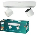 LED STAR Deckenleuchte 2x 4.5W 2700K Dimmbarer Reflektor Leuchte Beweglich Wei&szlig;