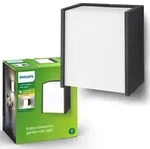 Gartenlampe LED Wandleuchte MACAW myGarden 3W 2700K IP44 Schwarz PHILIPS